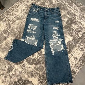 American eagle super baggy wide leg jeans